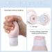 Uervoton 6 Pack Silicone Travel Bottle Leak Proof Refillable Squeezable Containers Set with Label and Transparent Carry Bag for Liquid Shampoos Soap and Toiletries - 90ml TB-6PACK - Buy Online on GoSupps.com