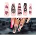 FEIlei Halloween False Nails Skull Spiders Net Fake Nails Full Cover Art Press On Nails - Buy Online on GoSupps.com