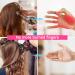 ARRITZ Professional Heat Resistant Gloves for Hair Styling - Silicone Bumps, Heat Proof Mat, 6pcs Clips, 2pcs Combs - Pink - Buy Online on GoSupps.com