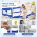 Kevsuvqin Toddler Bed Rail for Queen and King Size Beds - Blue, 78.7 x 30 - 1 Side Guard Rail for Babies and Toddlers - Buy Online on GoSupps.com