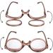 MilyaDE Rotatable Make-Up Reading Glasses - Flip Up Vision Aid +2.0 C-Brown | International Shipping - Buy Online on GoSupps.com