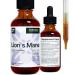 Lion's Mane 2 fl oz Liquid Extract - Natural Mushroom Drops - Tincture for Brain Memory Mental Clarity & Focus - Immune Support - High Potency Formula - 45-Day Supply 2 Fl Oz (Pack of 1)