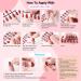 288PCS Solid Color Glossy Short Square False Press On Nails Kit with Stickers and Prep Tools - Pack 5 - Buy Online on GoSupps.com