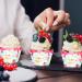 24pcs Dessert Cupcake Wrappers Pick for Ice Cream Hot Summer Hawaii Theme Decor Supplies Baby Shower Girls Boys Happy Birthday Party Decorations - Buy Online on GoSupps.com