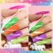 MIZHSE Neon Reflective Cat Eye Gel Nail Polish Set - Fluorescent Glitter Magnetic Neon Gel Varnish - Buy Online on GoSupps.com