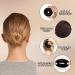 SHURIL Donut Bun Maker Set - 7 PCS Hair Ring Style Doughnut Bun Makers for Women and Kids - Includes Elastic Bands and Hair Pins - Dark Color - Buy Online on GoSupps.com