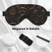 Gold Black Wallpaper Print Soft Eye Mask | Sleep Mask for Women & Men | Ideal Travel Sleeping Eye Mask - Buy Online on GoSupps.com