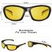 KastKing Polarized Night Vision Glasses | Reduce Glare and Enhance Vision | Driving Eyewear for Men and Women | Hiwassee Full Wrap Design - Yellow Lens - Buy Online on GoSupps.com