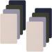 8 Pieces Nylon Repair Patches Self-Adhesive Nylon Patch Waterproof Lightweight Repair Patches for Clothing Down Jacket Tent Cloths Bag Dark Green, Cream White, Dark Blue, Dark Grey