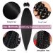 Pre stretched Braiding Hair 14 Inch 3Packs Black - Kanekalon Braiding Extensions - Buy Online on GoSupps.com