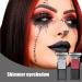 Yelewy Goth red black eyeshadow palette black white makeup palette smokey gothic makeup eye shadow highly pigmented eye shadow Halloween clown SFX eye 4 colors - Buy Online on GoSupps.com