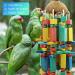 Mymulike 60cm Parrot Toys - Durable Wooden Bird Feed Toys for African Grey Cockatiels Finches Budgies and Amazon Parrots - Buy Online on GoSupps.com