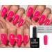 Bluesky GEL NAIL POLISH Bright Pink Dence Hot Lady Nail DC120 UV LED Soak Off 10ml