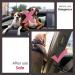 SoftcuteLee Dog Car Seat Belt Headrest Adjustable Dog Car Restraints Leads Pet Seat Belt Dog Safety Seat Belt Strong Leash Leads for any Cars Vehicle Travel Accessories for Pets Cats Dogs - Black - Buy Online on GoSupps.com