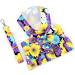 Paidful Dog Harness Dress for Small Dogs & Cats | Colorful Flower Tutu Breathable Mesh Clothing with Leash | Mini Puppy Chihuahua Yorkie Spring/Summer Fashion - Purple (L: 30cm Bust: 42cm) - Buy Online on GoSupps.com