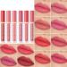 INTEROOKIE Matte Lip Gloss Matte Lip Gloss with Non-Stick Cap Non-Fade Lip Gloss Real Makeup. (10#) - Buy Online on GoSupps.com
