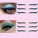 Rosarden 18 Pairs Glitter Stick-on Eyeliner Stickers - Waterproof and Colorful Adhesive Eyeliner Strips in Purple, Pink, Green, Blue - Black Eyeliner Sticker for Eye Makeup - Buy Online on GoSupps.com