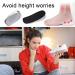 Increase Height Insoles - Self-Adhesive Invisible Shoe Inserts | Gel Heel Pillows for Comfort & Shock Absorption | 2cm Soft Gel Inserts - 1 Pair - Buy Online on GoSupps.com