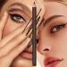 Eyeliner Pen Refillable Double Makeup Eyeliner Pen Waterproof Makeup Tools for Travel Home School Business Travel Dark Brown - Buy Online on GoSupps.com