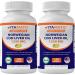 2 Pack - Vitamatic Norwegian Cod Liver Oil 1250mg Total 240 Softgels (Lemon Flavor) - Promotes Cardiovascular Health