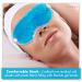 Cooling Eye Mask GLAMZA Reusable Hot Cold Gel Bead Eye Mask for Dark Circles Puffy Eyes Migraine Headache - Blue - Buy Online on GoSupps.com