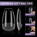 EARLMONI 432 pieces Short Coffin Nail Tips - Full Cover Soft Gel Nail Tips Set 12 Sizes Ballerina Nail Tips with Glue Nail File Cuticle Pusher Artificial Nails For Gluing Nail Art DIY - Buy Online on GoSupps.com
