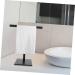 Alipis Towel Bar Towel Standing Bar Bathroom Towel Stand Towel Storage Rack Can Move Towel Rack 32X27.3X14CM Black - Buy Online on GoSupps.com