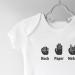 Hippowarehouse Rock Paper Metal Baby Vest Bodysuit - Unisex Short Sleeve - Cute and Trendy Design - Buy Online on GoSupps.com