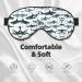Shop Shark Pattern Unisex Sleep Eye Mask | Soft Comfort Eye Shade for Travel Yoga & Shift Work - Black - Buy Online on GoSupps.com