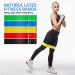 Resistance Loop Bands Non-Slip Resistance Exercise Bands with 5 Resistance Levels - Premium Workout Bands Sets for Legs and Butt Home Fitness Strength Training Pilates Yoga with Long Stretch Bands (Set of 6) - Buy Online on GoSupps.com