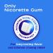 Nicorette 2mg Nicotine Gum - White Ice Mint Flavored, 160 Count | Quit Smoking Aid - Buy Online on GoSupps.com