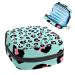 Guantierendiy Leopard Print Pattern Sanitary Napkin Storage Bag Large Capacity Menstrual Cup Pouch Girls Travel Portable Small Makeup Sanitary Pads Organizer Color 7