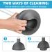 Bthiner 2 in 1 Toilet Brush and Plunger Set with Holder - Bathroom Accessories Combo for Deep Cleaning - Buy Online on GoSupps.com