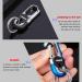 Buy Tuzhe Keychain Carabiner Set - 3 Rust-Free Steel Carabiners with 6 Key Rings in Black Red Blue | International Shipping Available - Buy Online on GoSupps.com