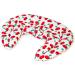 2-in-1 Neck Pillow with Stand-Up Collar - Cherry-White Linseed Heat & Cold Therapy - Buy Online on GoSupps.com