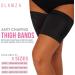 Buy Black Anti-Chafing Thigh Bands | Non-Slip Elastic Leg Comfort for Running & Sports (Size E - 62CM-70CM - Buy Online on GoSupps.com