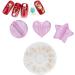 Embossed Mold Nail Tools Nail Charm Mold Gold Stickers Decals Decoration Embellishment Bending Supplies Heart Shape Nail Art Equipments Metal Frame Bending Curve Shaping Press Tools - Buy Online on GoSupps.com