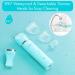 PolyPower 2-in-1 Electric Bikini Trimmer for Women - Portable Ladies Shaver | Waterproof Wet/Dry Trimmer with 2 Heads (Blue) - Buy Online on GoSupps.com