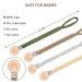 ClDy Baby Pacifier Chain Clip - 4 Pack Fabric Pacifier Straps & Cup Holder for Strollers Car Seats & Baby Carriers - Buy Online on GoSupps.com