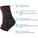 AGILE NOW Foot Bandage Set of 2 - Ankle Support & Compression Bandage (L) Red - Optimal Comfort for Athletic Activities - Buy Online on GoSupps.com