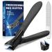 Nail Clippers for Thick Nails Toenail Clippers for Thick Toenails Ultra Sharp Large Nail Clippers Nail Cutter for Seniors Long Handle Heavy Duty Nail Clippers for Men Stainless Steel Nail Trimmer black