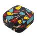 Menstrual Pad Bag with Zipper Ladies Napkin Bag Tampons Collection Bags for Women and Girls (Guitar Pattern)