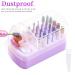 30 Holes Nail Drill Holder with Removable Cleaning Brush - 2 in 1 Storage Box for Nail Art Drill Bits & Organizers - Dust Collector Violet - Buy Online on GoSupps.com