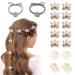 14 Pcs Cute Small Pearl Hair Claw Clips Mini Pearl Claw Clips with Flower Design  Sweet Artificial Bangs Clips Decorative Hair Accessories for Women Girls