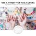 MAGICLULU Palette de Manucure en R sine Blanche Bordure Dor e Plaque de M lange pour Vernis Ongles Outil Professionnel pour Nail Art et Accessoires de Manucure 1 Pi ce - Buy Online on GoSupps.com