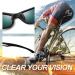 Joopin Sport Sunglasses Polarized UV Protection Wrap Around - Black Frame Red Mirrored Lens - Buy Online on GoSupps.com