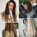 24-Inch Thin Synthetic Blonde Dreadlock Extensions - 10 Pcs Wavy Dreads for White Women - 613 Blonde - Buy Online on GoSupps.com