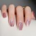 Pink Cat Eye Gradient Press-on Nails - Medium False Nails for Women and Girls | 24Pcs A104 - Buy Online on GoSupps.com
