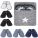 Fleece felt slippers house guest slippers adults 6 pairs of non -slip disposable house shoes set washable spa slippers men's women felt slippers family spa guests hotel