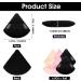 6PCS Velour Soft Triangle Powder Puffs for Face Contouring and Makeup - Set of 6 in Black/Pink/Skin Color - Buy Online on GoSupps.com